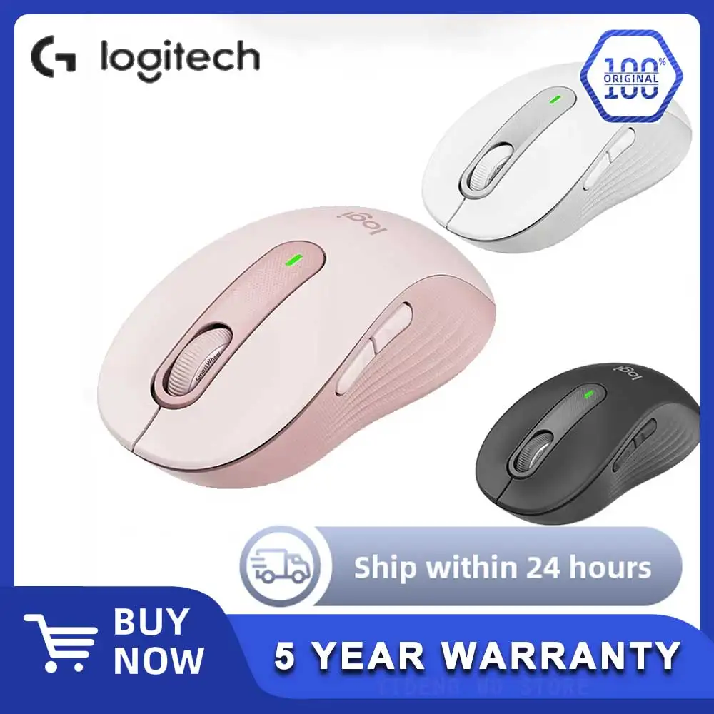 

Logitech M650 Wireless Bluetooth Mouse - Office Bluetooth Silent Mouse for Mac, Apple, iPad