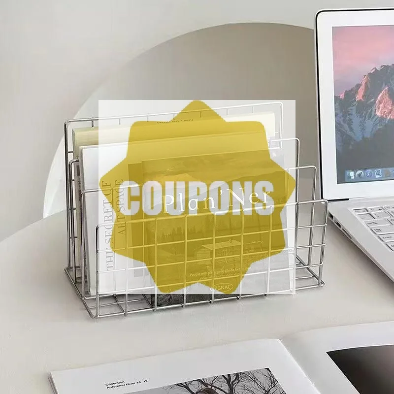 Modern Chrome Metal 3-Tier Desktop Storage Organizer With 10 Compartments Multi-Functional Tabletop Shelf For Books Magazines