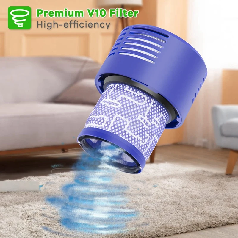 อะไหล่แผ่นกรอง HEPA สำหรับเปลี่ยน V10 Dyson อะไหล่เครื่องดูดฝุ่นอะไหล่ทดแทน DY-969082-01