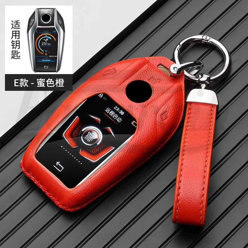 

LED Display Key Car Key Case Holder Cover For BMW 5 7 Series G11 G12 G30 G31 G32 I8 I12 I15 G01 G02 G05 G07 X3 X4 X5 X7 Auto