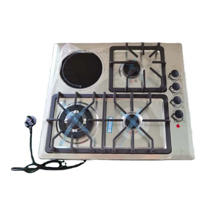 Kitchen cooking gas cooker built in S.S top gas electric combination cookers