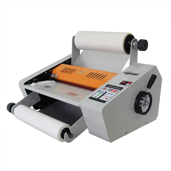 New FM380 Roll to Roll Film Laminating Machine for Plate Paper Sheet 360MM Maximum Width 3000mm/min Speed Lamination Equipment