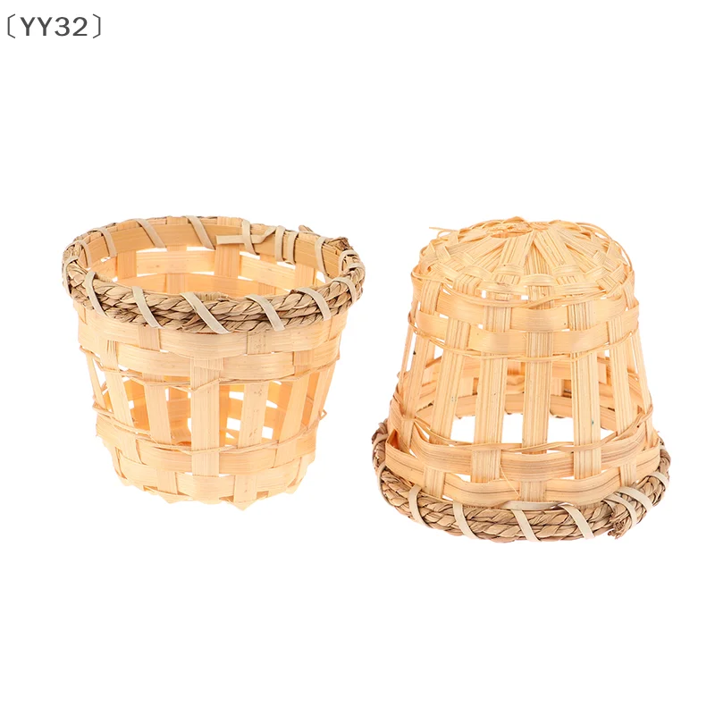 

〔YY32〕2PCS Lamp Shade Light Cover Shades Chandelier Drum Woven Cage Bulbceiling Rattan Pendanttable Wicker Lamps Cottage Country