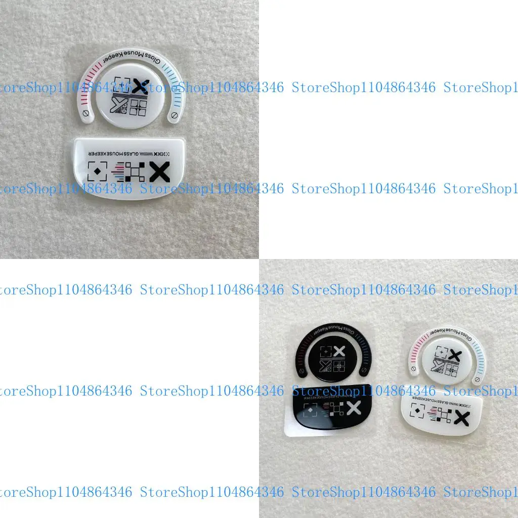 

5asd 1Set Rounded Curved Edges Mouse Feet Glass Mouse Skates for GPX Mouse