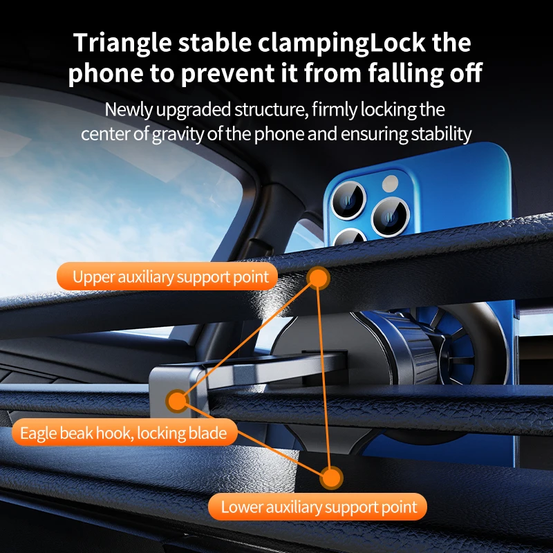 For MagSafe Magnetic Car Phone Holder Stand Magnet Support GPS Bracket in Car For iPhone 15 14 13 12 Samsung Xiaomi Accessories