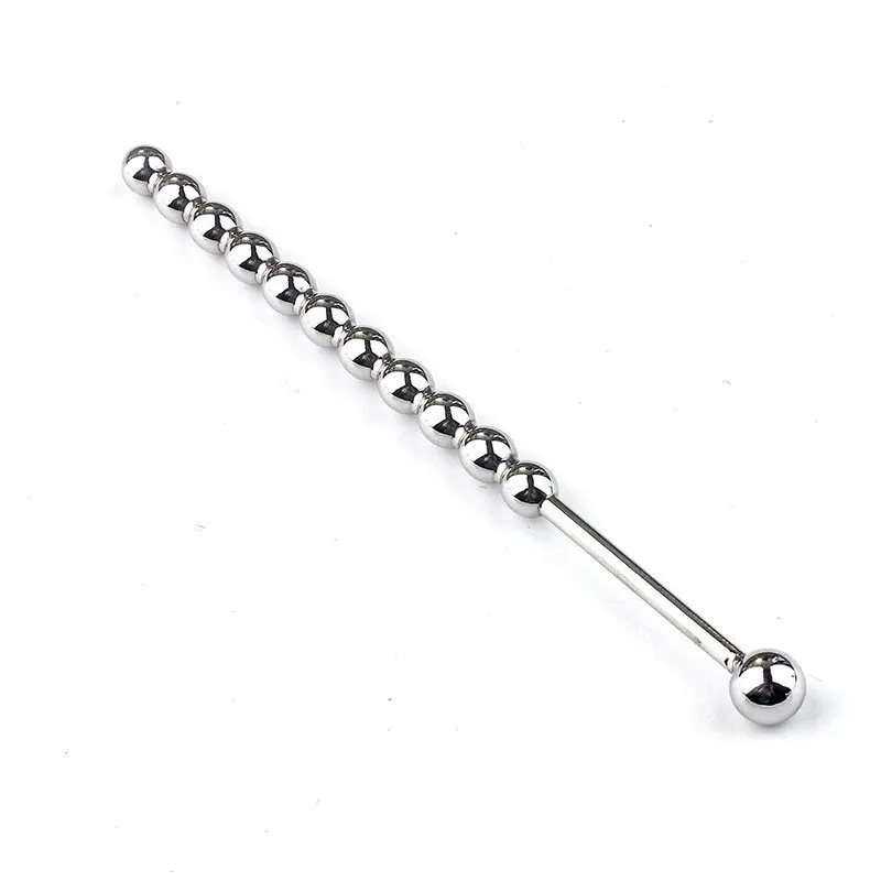 Men Male Urethral Sound Stainless Steel Urethral Sounding Stretcher Beads Plug