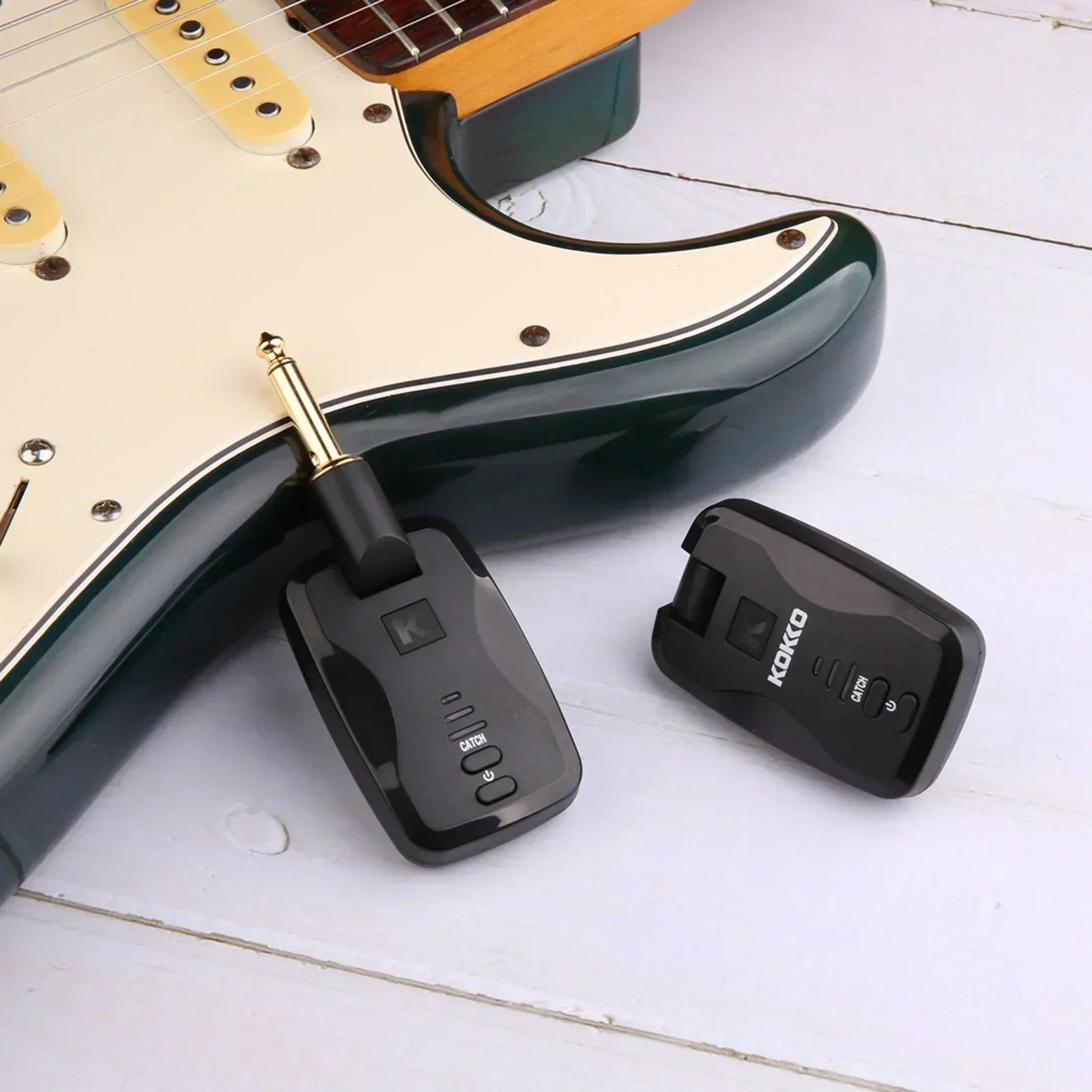 KOKKO FW2D 2.4GHz Wireless Guitar System Transmitter Receiver Rechargeable Wireless Transmitter Guitar Parts & Accessories