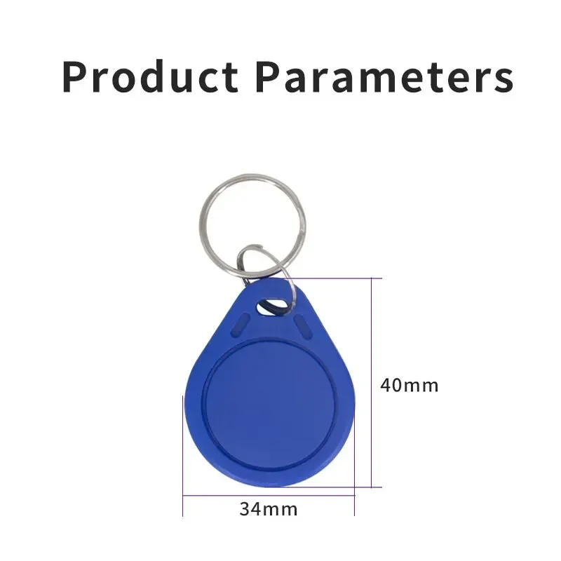 5YOA 100 Uds RFID Keyfobs 13,56 MHz IC solo lectura Control de acceso S50 Token gestión de asistencia llavero identificación de seguridad