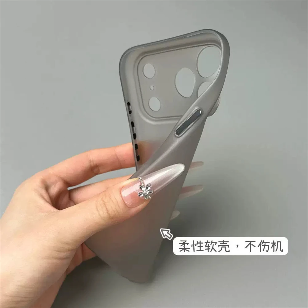 0,7 MM Ultra Dünne Matte Durchsichtige Weiche TPU-Hülle für iPhone 18 17 Pro Max Air 16 15 14 13 12 Pro mit Tasten- und Kameraschutz – Detail 10