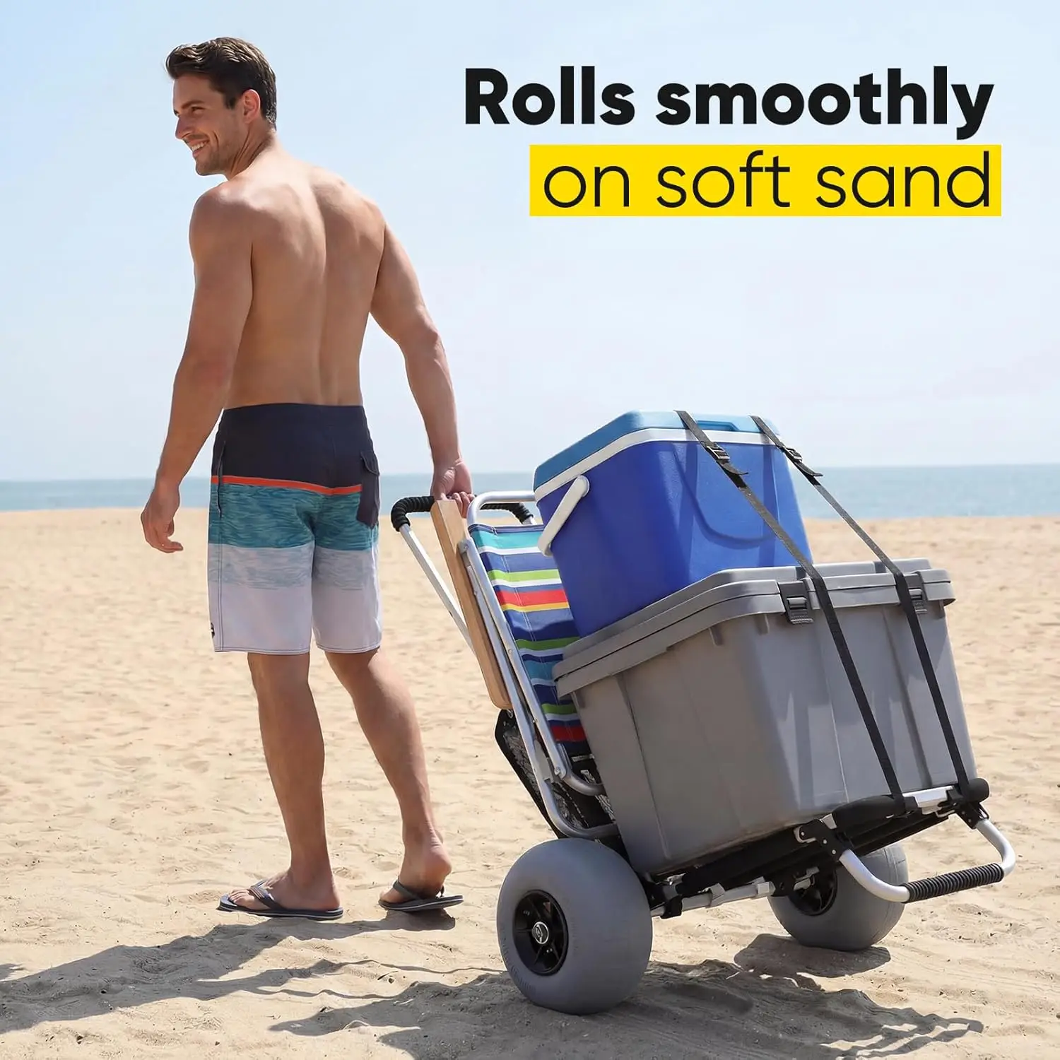 Heavy Duty Beach Wagon with 12