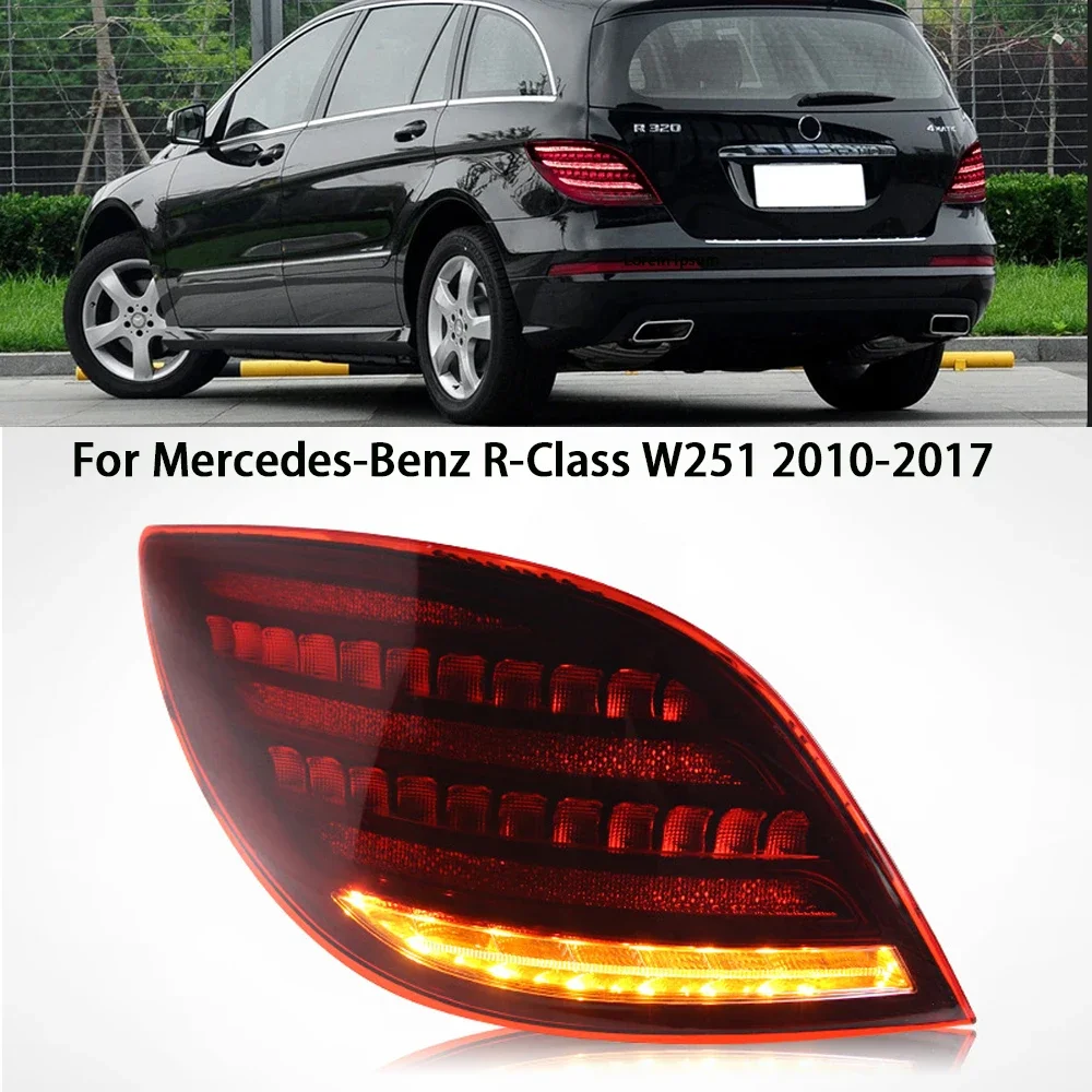 

Автомобильный светодиодный задний фонарь для Mercedes Benz R Class W251 2009-2017, задний фонарь DRL, динамический сигнал заднего хода, автомобильные аксессуары