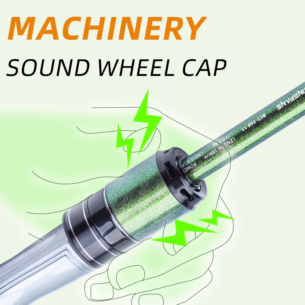 FISHINGFANS KUAISHA Super Kurze Teleskop-Angelrute 5' 5'6 6' UL Carbon Reise-Angelrute Ultraleicht 1-8g mit Vollspitze – Detail 4