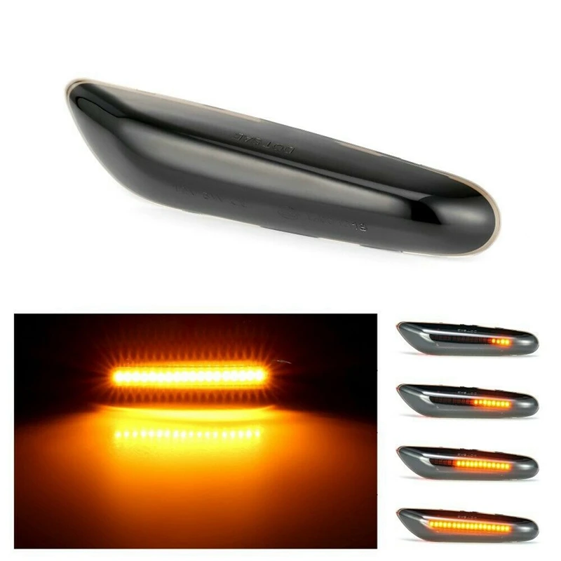 DC12V Fließende Kotflügel Seite Licht Retrofit Seite Blinker Licht Für Auto Geeignet Für BMW 1/3/5 Serie E46 e60 E87 E90 X1