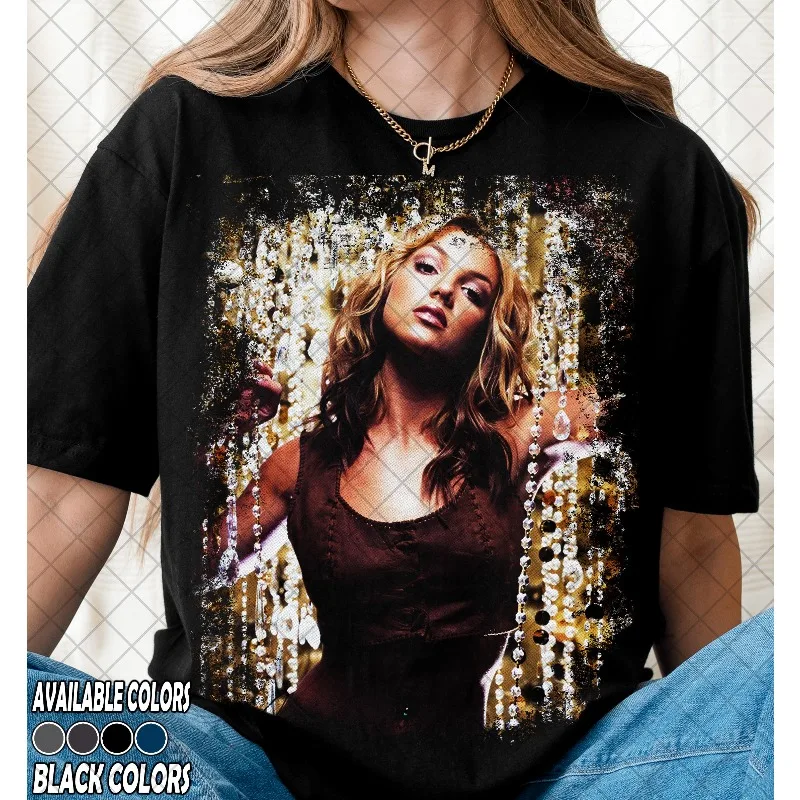 Vintage Britney Spears Women's T-shirt Aesthetics Y2K All Seasons Suitable Unisex T-shirt