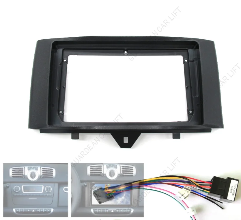

9 Inch Car Radio Fascias Android Stereo Player 2 Din Head Unit Panel Dash Frame For 2011-2015 BENZ SMART