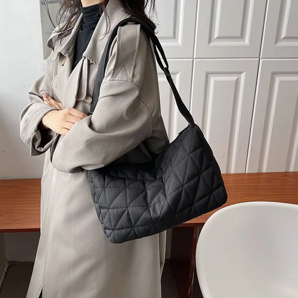 Women Casual Large-capacity Shoulder Crossbody Bags Fashion Down Cotton Tote Bags Fashion Space Cotton Padded Handbags 2023