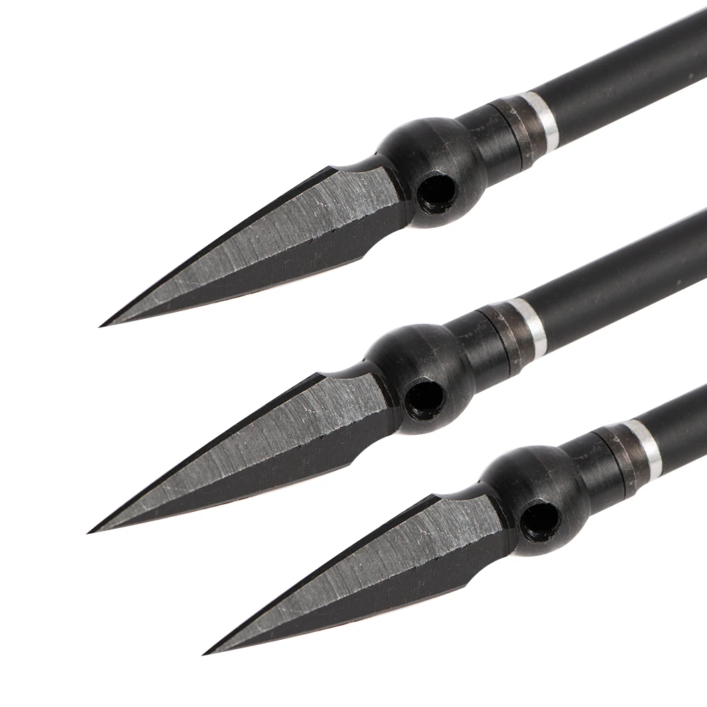 

6/12pcs High Carbon Steel Arrow Head Broadhead Tips Arrow Point Archery Arrowheads for Compound Bow Crossbow Recurve Bow Hunting