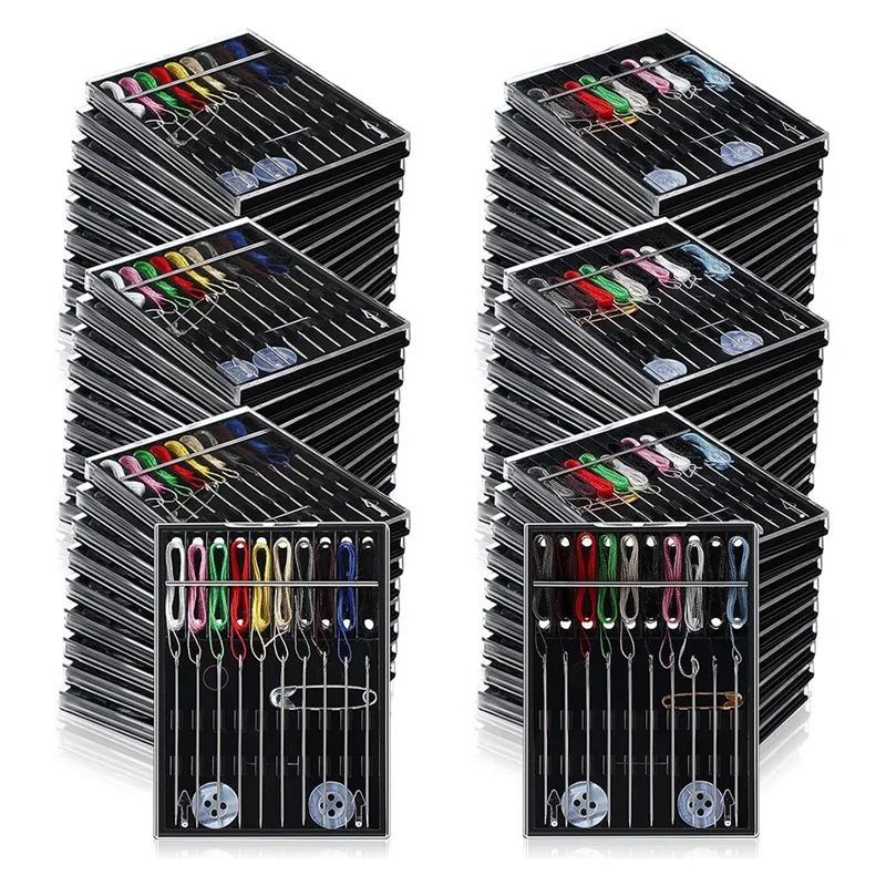 

【CLEARANCE】Mini Sewing Kit Bulk Easy Pre Threaded Needle Kit Travel Sewing Kit Threaded Needle Holder Small Home Travel Sewing B