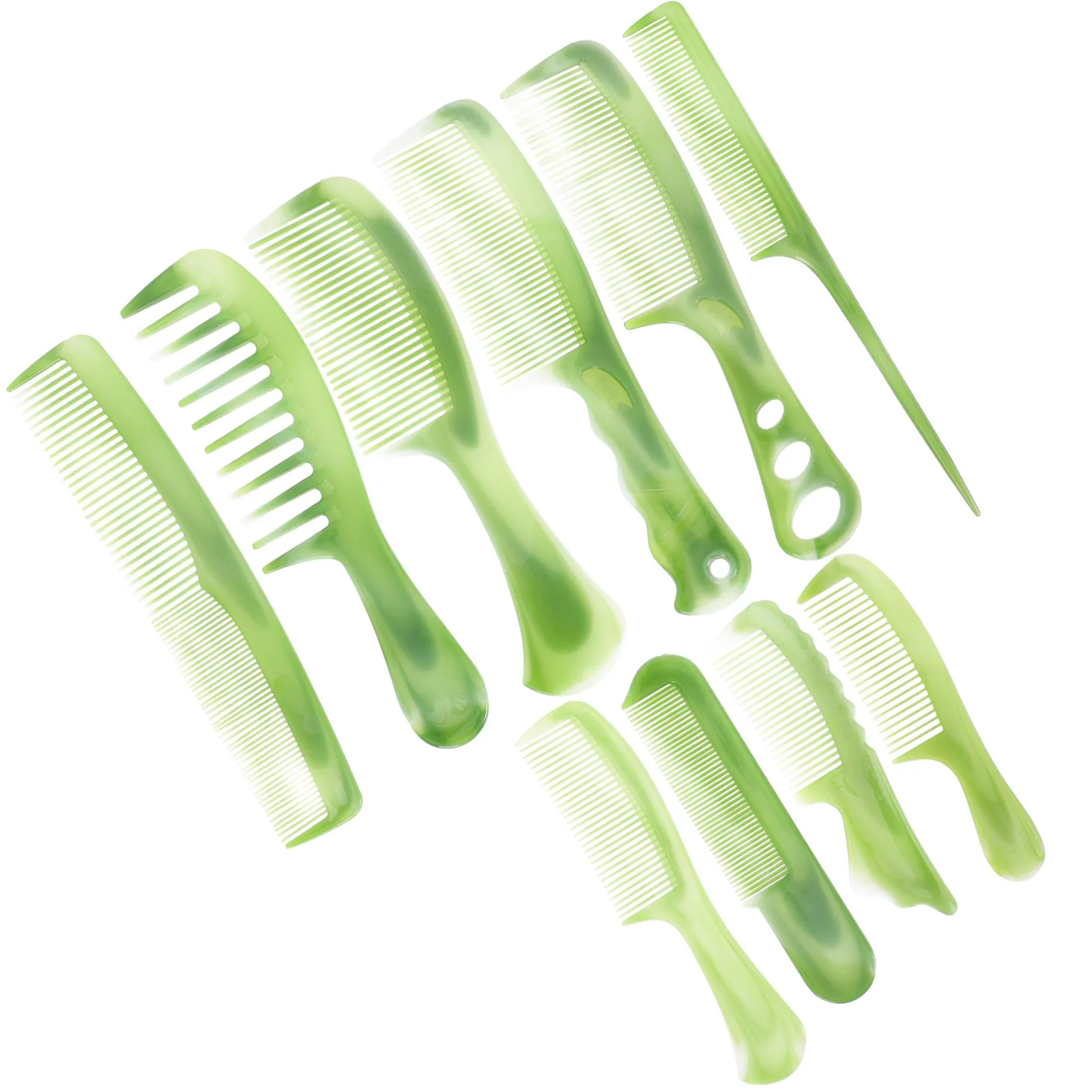 

1 set 1 Set Plastic Hair Combs Detangling Fine Wide Tooth Comb For Men Women Portable Hairdressing Tool Styling Comb Set