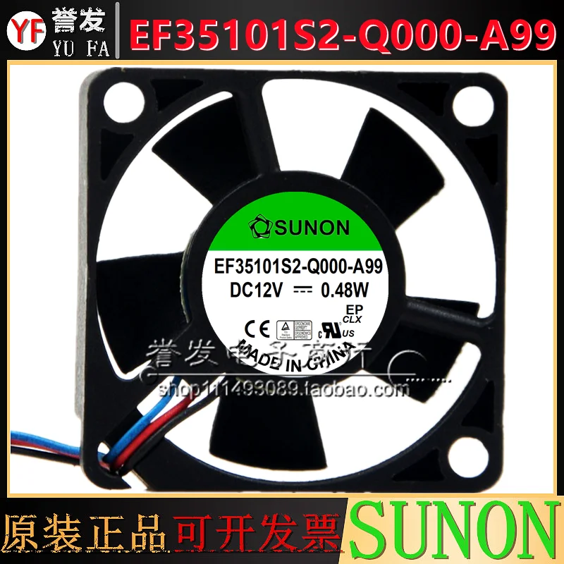 NEW ORIGINAL EF35101S2-Q000-A99 12V 0.48W 3510 35x35x10mm COOLING FAN RADIATOR