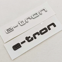 New 3D ABS Chrome Car Letters Logo e-tron Trunk Badge Emblem Sticker For Audi 30 40 50 55 e-tron Q4 Q6 Q8 Quattro Accessories