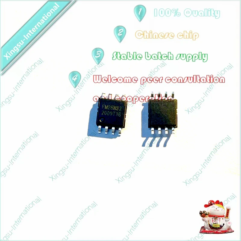 1PCS/ Piece FM25W32-SOB-T-G Package SOP-8 FLASH Memory Original Genuine