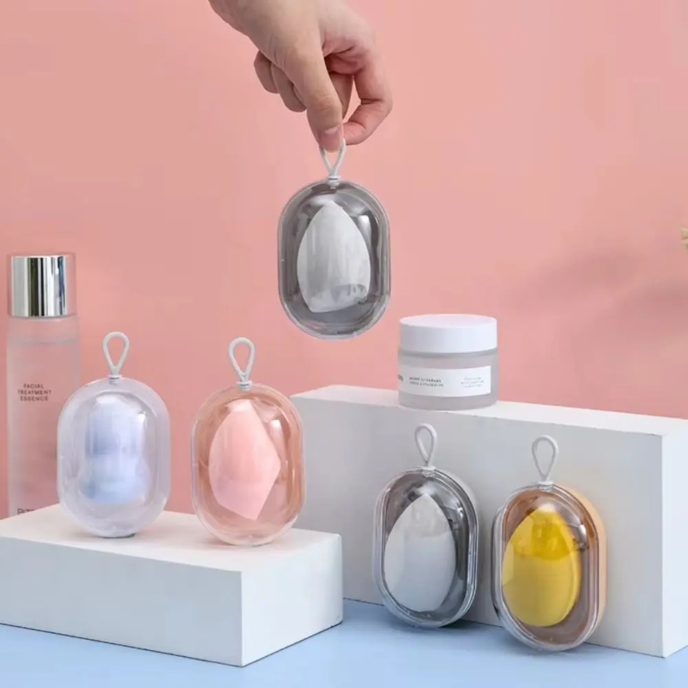2PCS Storage Box Cosmetic Egg Dry And Wet With Stand Beauty Sponge Stand Storage Case Make Up Egg Beauty Tool Organization