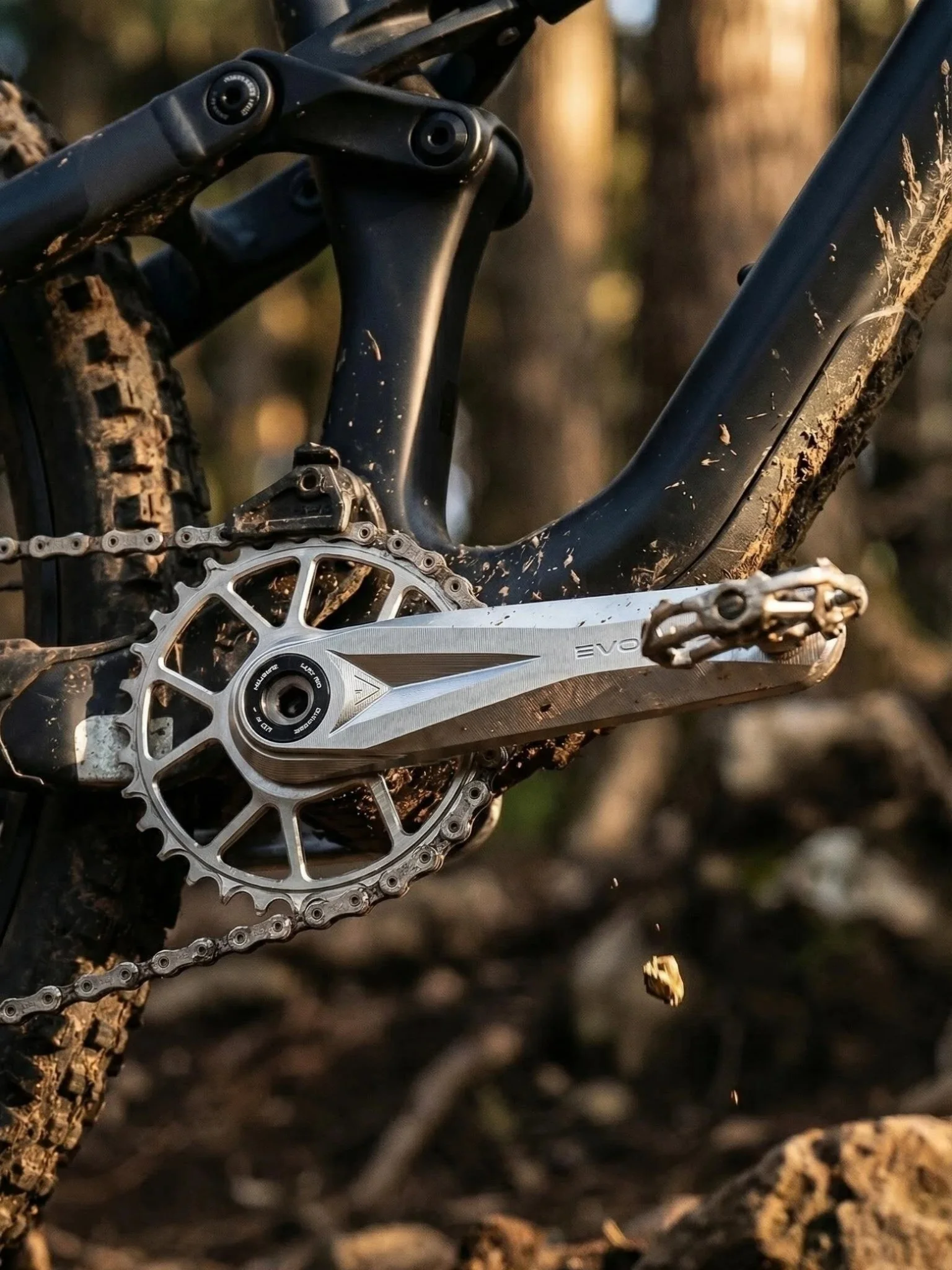 AliExpress EVOSID 160mm Mtb Crankset Hollow Integrated 12s Crank 165mm 170mm Narrow Wide Bike MTB 32/34/36/38T Crown with Bottom