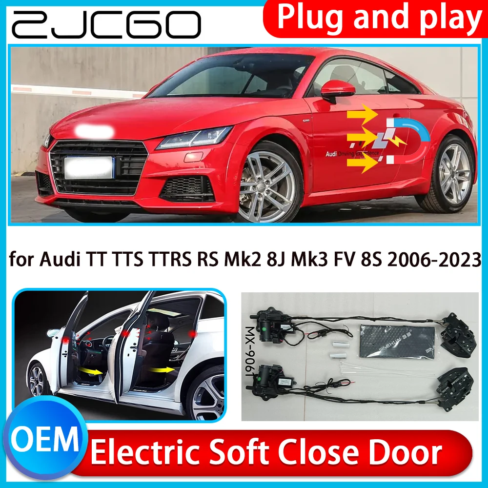 

for Audi TT TTS TTRS RS Mk2 8J Mk3 FV 8S 2006-2023 Auto Pull Soft Close Kit Door Power Latch Electric Door Catch Soft Closing