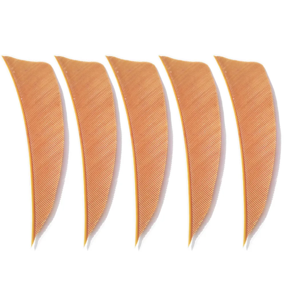50pcs 3" Archery Turkey Feathers Shield Natural Fletching Left Wing Right Wing For Bow Arrow Hunting Shooting Accessories 3