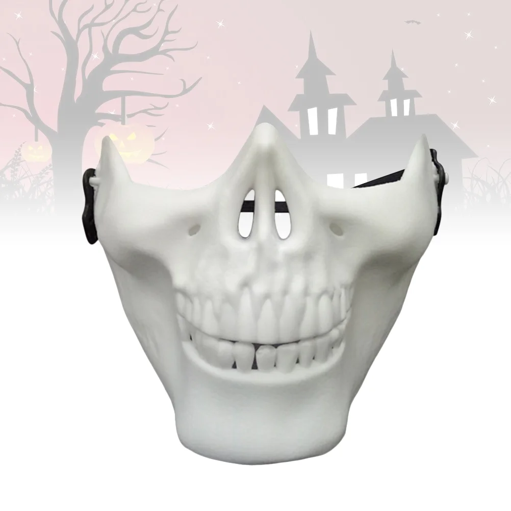 2 Pcs Skull Mask Full Face Protector Halloween Mask for Cosplay Masquerade Party (White) Halloween mask