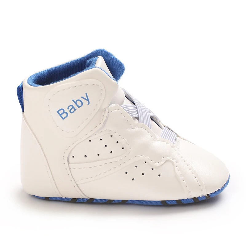 Hoch geschnittene, weichsohlige Freizeitschuhe aus PU für Damen und Herren, Lauflernschuhe für Neugeborene, Baby-Lauflernschuhe, erstes Paar Lauflernschuhe – Detail 5