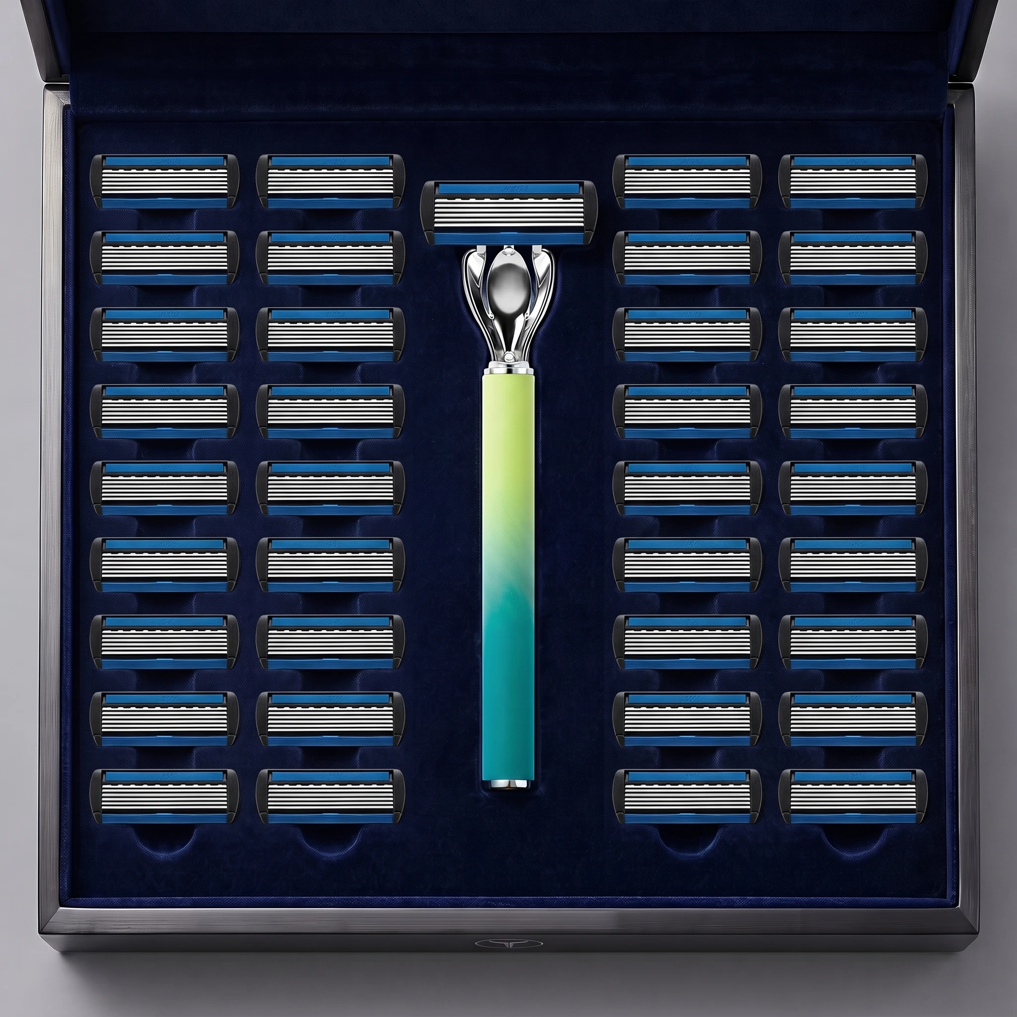 Men's Manual Razor 6-Layer Precision Blade System Replaceable Refills, Long-term Use, Men & Women Suitable Great Gift Idea