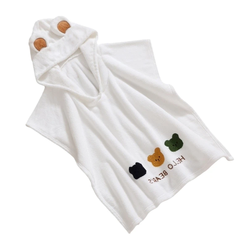 Bathrobe Hooded Blanket Children Infant Poncho Bath Towel for Toddler Newborn