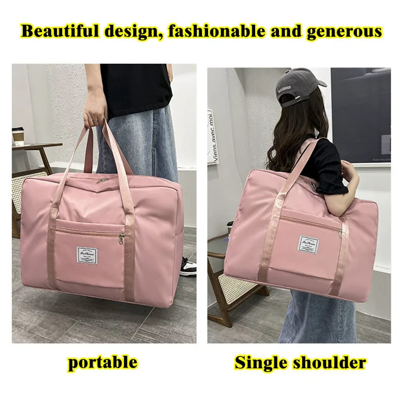 Large capacity Travel Bag Shoulder Bag Nylon Fabric Portable Moving StorageBag Folding Luggage Bag Aircraft Bag