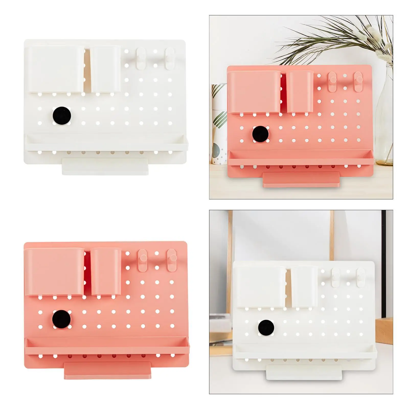 

Pegboard Desktop Organizers Display for Bathroom Living Room Dormitory