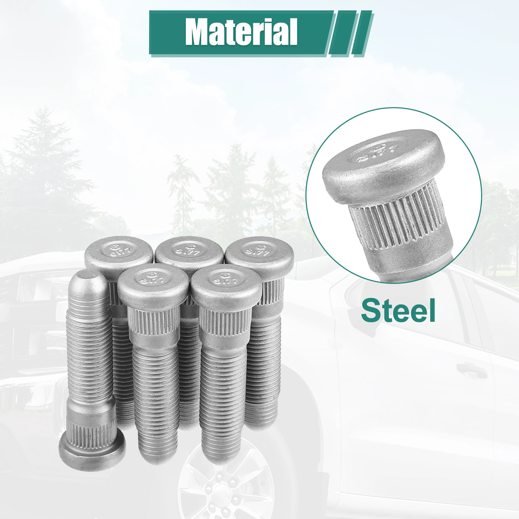 UXCELL 6 Pcs M14x1.5 Wheel Studs Bolts 11588810/15718996 for Cadillac Escalade 2000-2020 for Chevrolet Avalanche 2007-2013