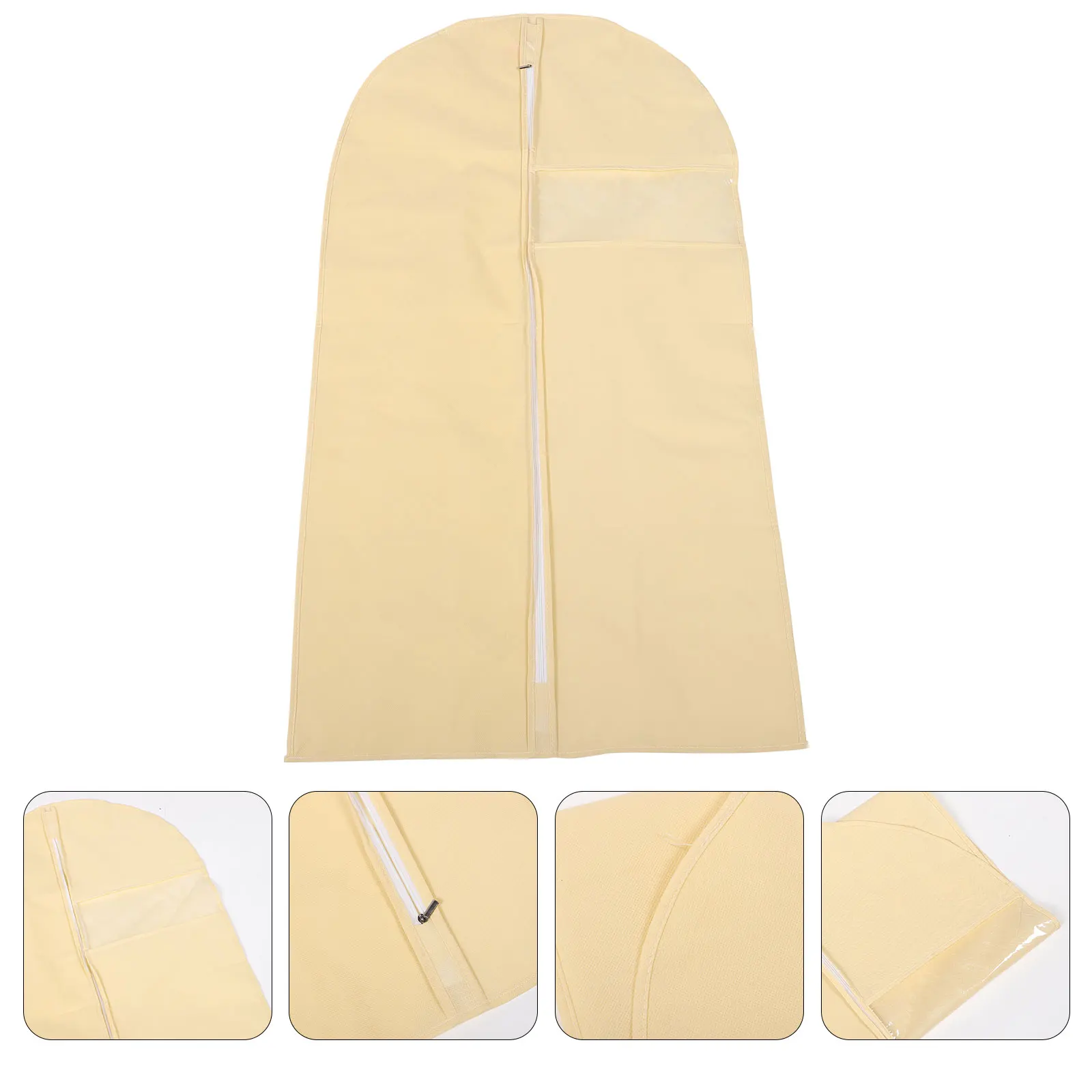

Clothes Cover Garment Organizer Suit Storage Bag Zipper Water Resistant Dust Proof Transparent Window For Suits Shirts