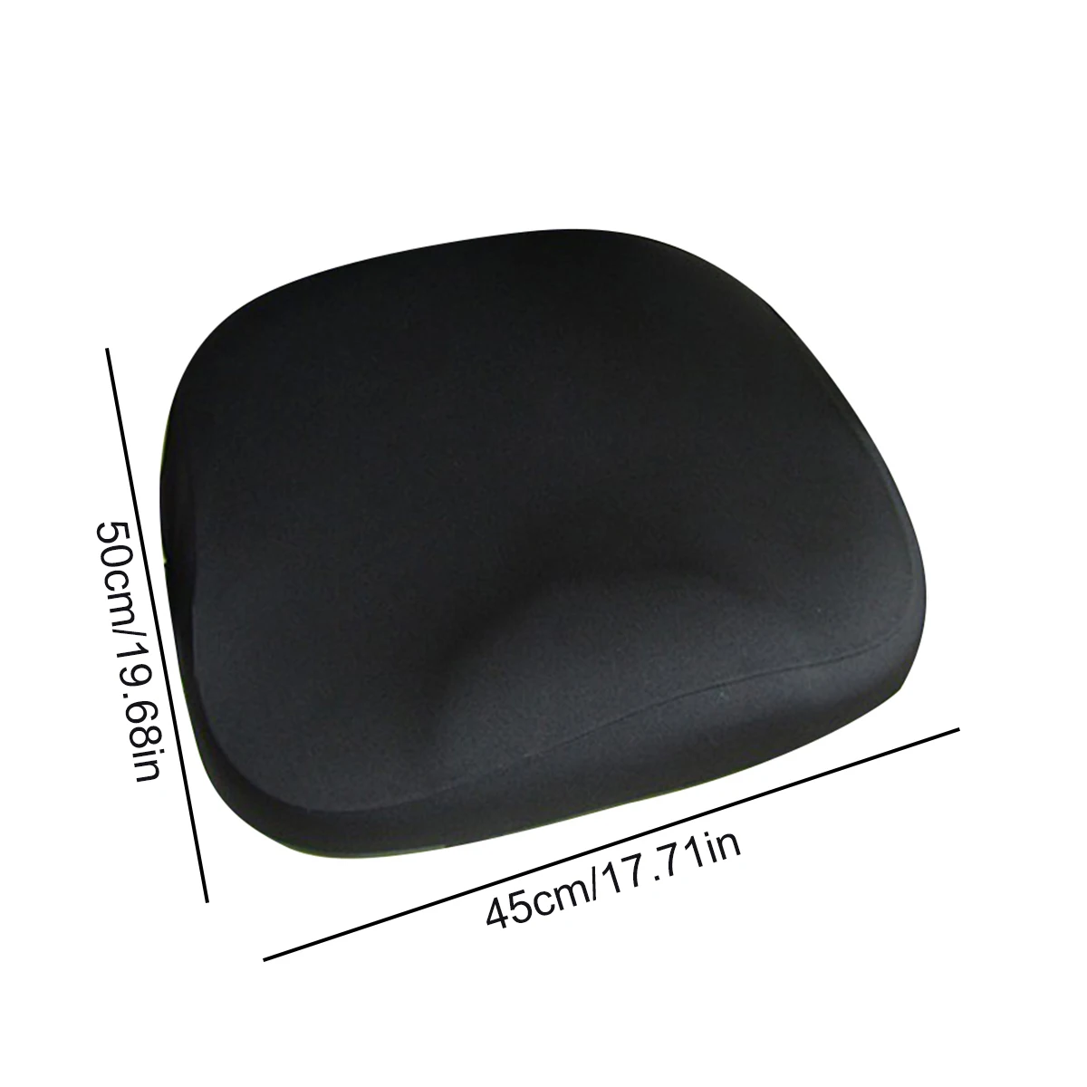 

1PC Of Black Bolid Color Computer Office Conference And Household Elastic Seat Covers Swivel Chair Cushion Covers