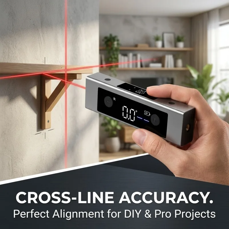 Digital Display Multi-Function Dual Laser Angle Projector Inclinometer Small Portable Level