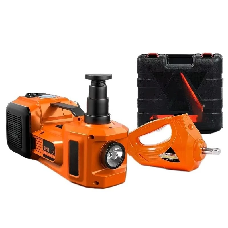 

12V electro-hydraulic car jack for SUVs and cars Small 0kg ton with air pump steel wrench material