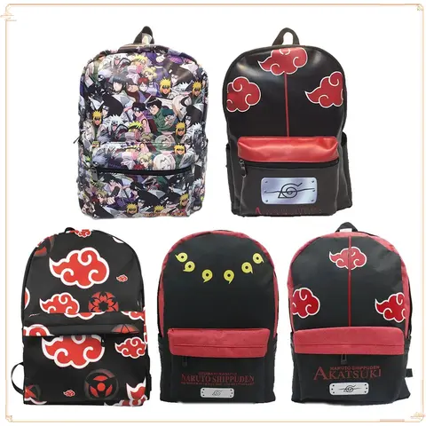 Classic Anime Naruto Creative Fashion Backpack Popular for Children's School Use Large Capacity Exquisite Versatile Backpacks