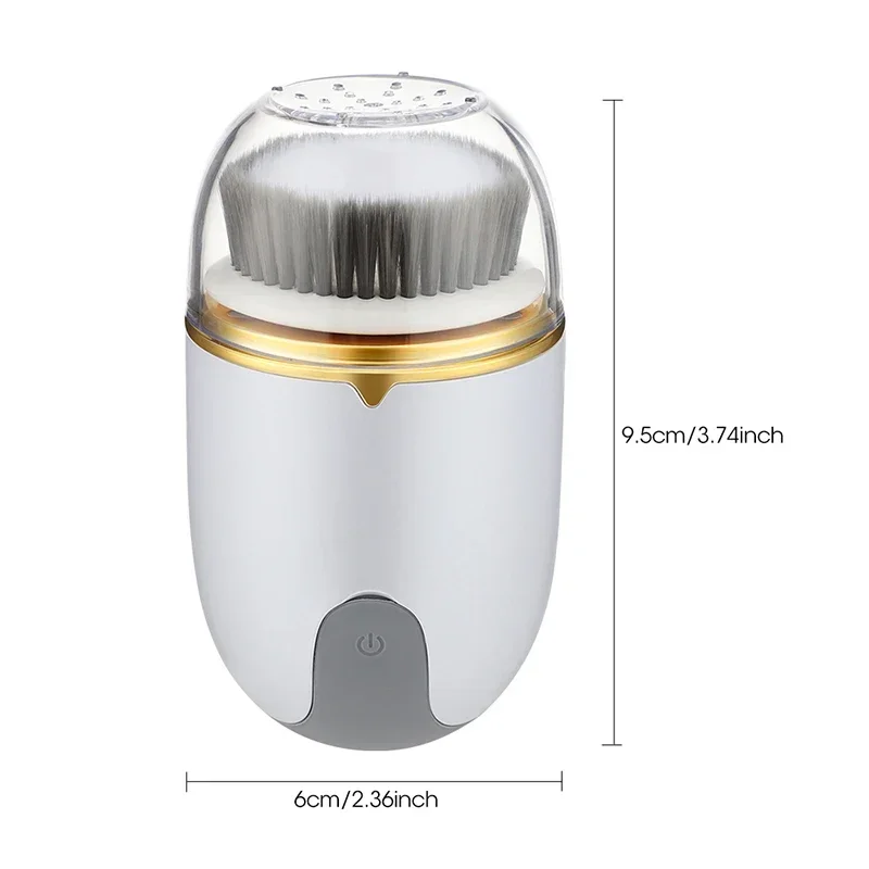 3 IN 1 Face Ultrasonic Facial Cleanser Brush Electric Face Brush 360 Rotate Automatic Brush Machine Deep Clean Exfoliator Tool