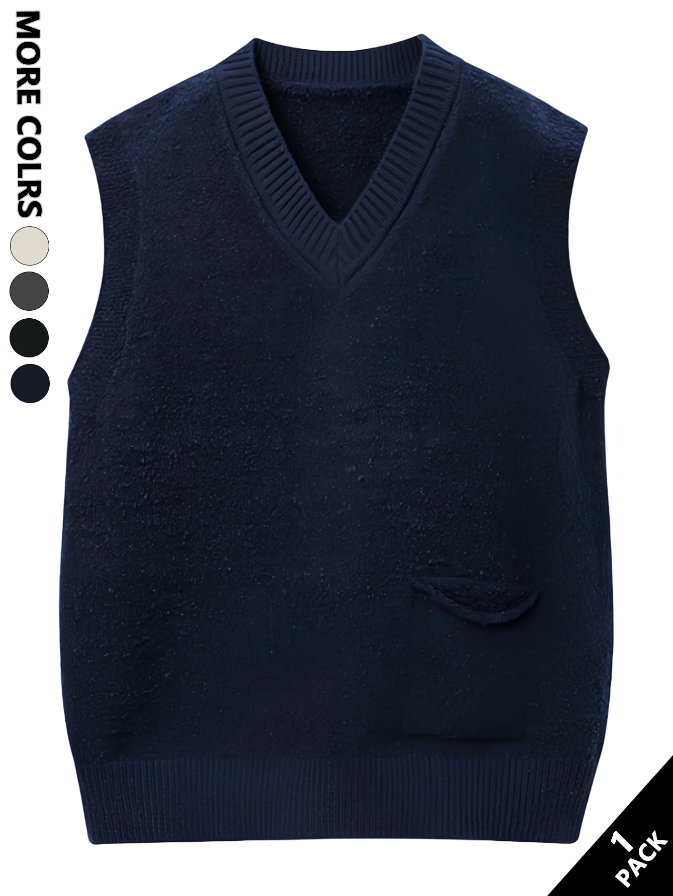 

Мужской однотонный вязаный жилет с v-образным вырезом, американский стиль, ленивый и элитный, ретро и художественный, подходит для дома и уличной одежды