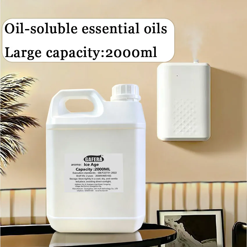 GAFERA essential oil refill, suitable for fragrance mist machines, reed diffusers, Westin white tea, Ice Age, 2000ml