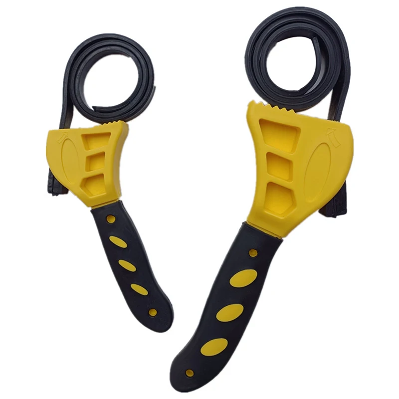 

Multifunctional Belt Wrench Plastic Adjustable Bottle Opener Petrol Filter Puller Durable Multifunctional Hardware Tools