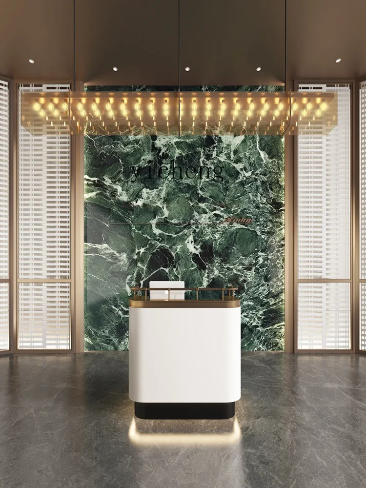 l1 modern simple checkout page small hotel front desk bar beauty manicure convenience store reception desk
