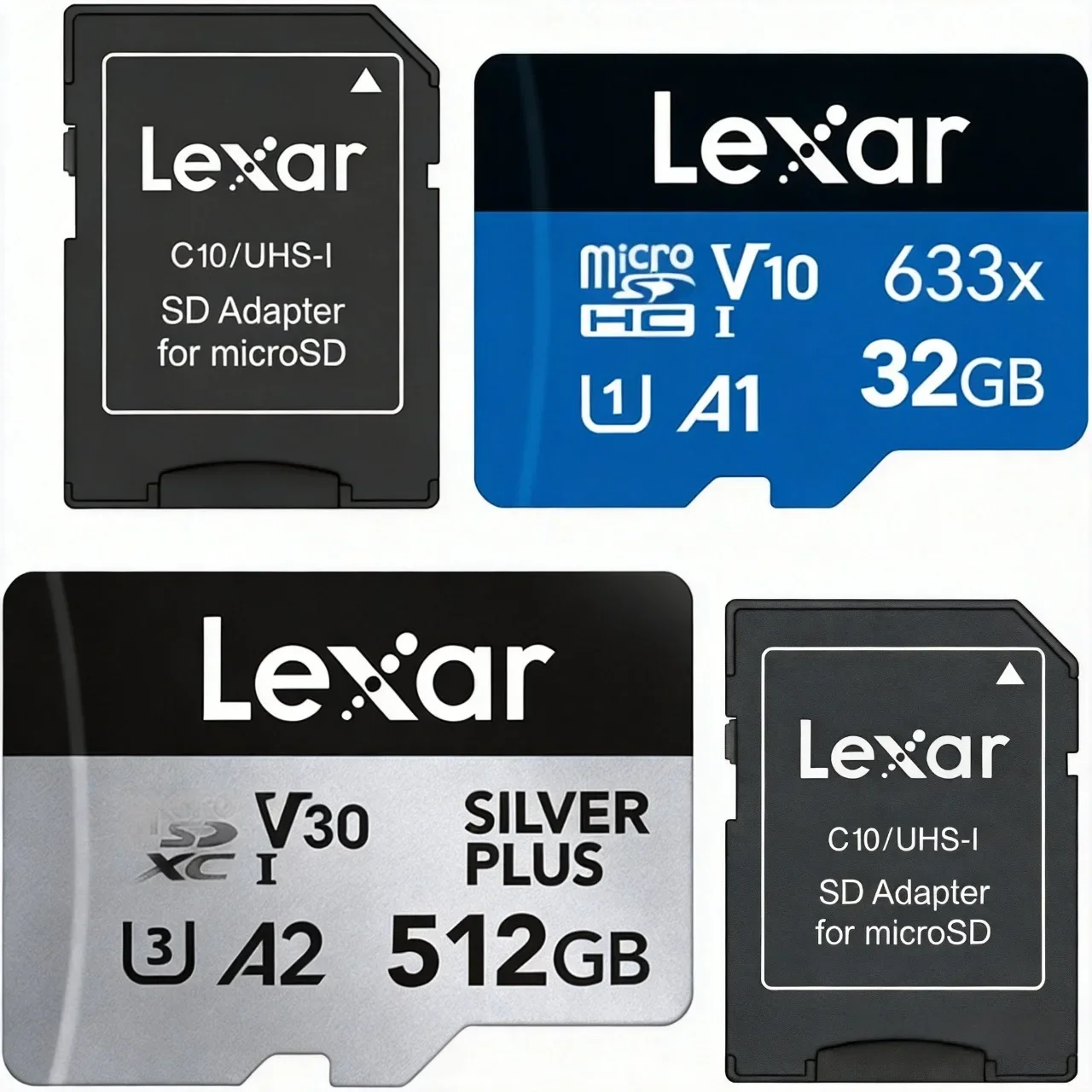 lexar-professional-silver-plus-microsdxc-tfメモリーカード-64gb-128gb-256gb-最大205mb-s-v30-a2-マイクロsdカード-4k対応