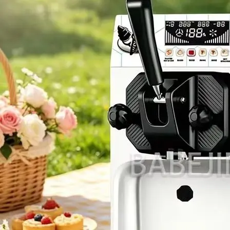 

BABEJING Commercial Soft Ice Cream Machine Single Head Cold Drink Maker 220V Adjustable Temperature for Business Use