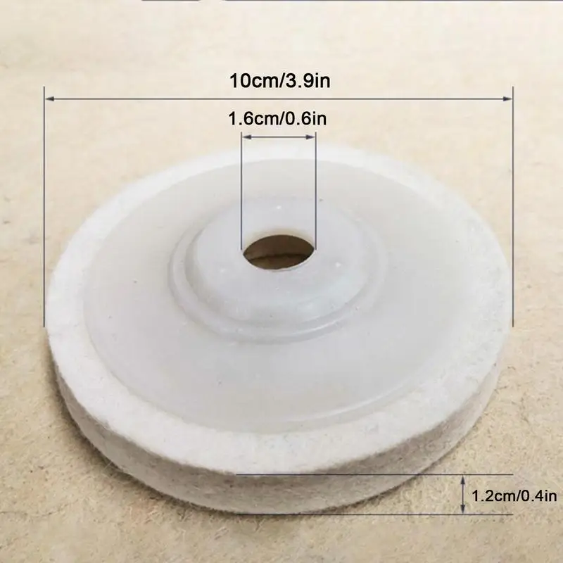 Wollen Polijstwielschijf Verdikte Wollen Stof Schijf Zachte Elastische Boorpolijst Wiel Zachte En Slijtvaste Polijstkussens